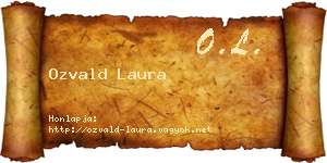 Ozvald Laura névjegykártya